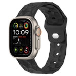 Football Texture Silicone Watch Band, For Apple Watch Ultra 2 49mm, For Apple Watch 9 45mm, For Apple Watch 9 41mm, For Apple Watch Ultra 49mm