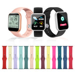 Correia de substituição para relógio em silicone, secção curta (feminina), para Apple Watch Series 8&7 41mm / SE 2&6&SE&5&4 40mm / 3&2&1 38mm, para Apple Watch Ultra 49mm / Series 8&7 45mm / SE 2&6&SE&5&4 44mm / 3&2&1 42mm