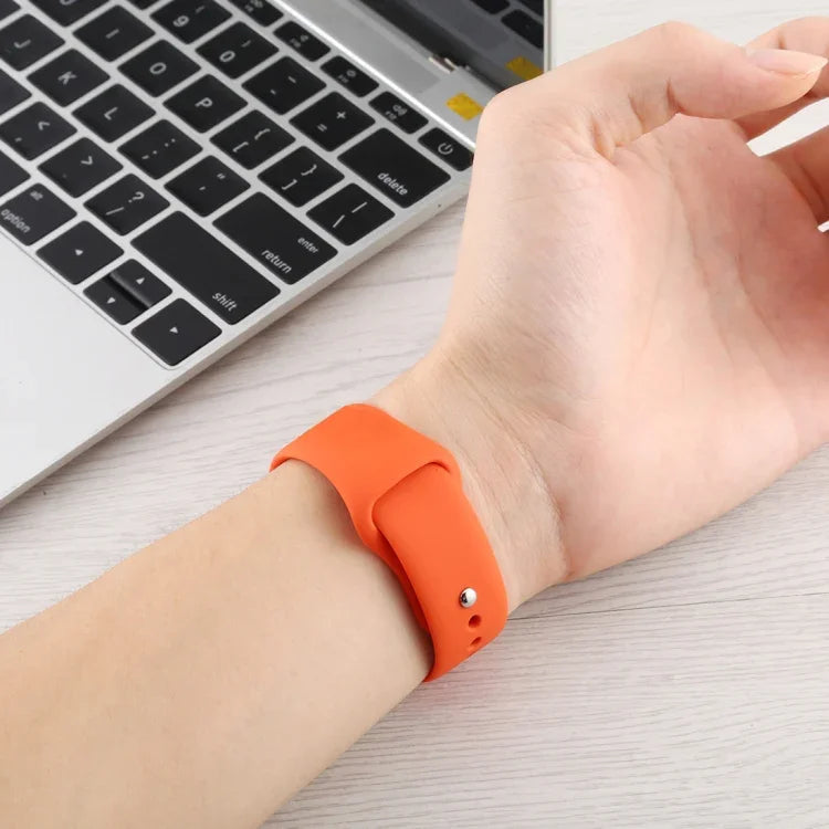 Bracelete de Substituição em Silicone, Secção Curta (Feminina), Para Apple Watch Series 8&7 41mm / SE 2&6&SE&5&4 40mm / 3&2&1 38mm