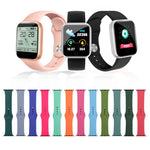 Bracelete de Substituição em Silicone, Secção Curta (Feminina), Para Apple Watch Series 8&7 41mm / SE 2&6&SE&5&4 40mm / 3&2&1 38mm