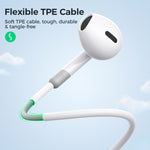 JOYROOM JR-EW01 Auricular com Fio Semi In-Ear 3.5mm, Comprimento: 1,2m, JR-EW01