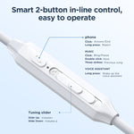 JOYROOM JR-EW02 Auricular com Fio In-Ear 3.5mm, Comprimento: 1,2m, JR-EW02
