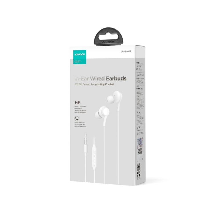 JOYROOM JR-EW02 Auricular com Fio In-Ear 3.5mm, Comprimento: 1,2m, JR-EW02