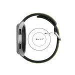 Pulseira de Substituição Desportiva Bicolor de Silicone Universal, Para Samsung Galaxy Watch 46mm / Gear S3, Para Huawei Watch GT2 / Honor Magic Watch 2 46mm