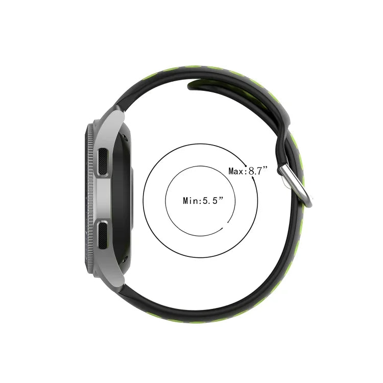 Pulseira de Substituição Desportiva Bicolor de Silicone Universal, Para Samsung Galaxy Watch 46mm / Gear S3, Para Huawei Watch GT2 / Honor Magic Watch 2 46mm
