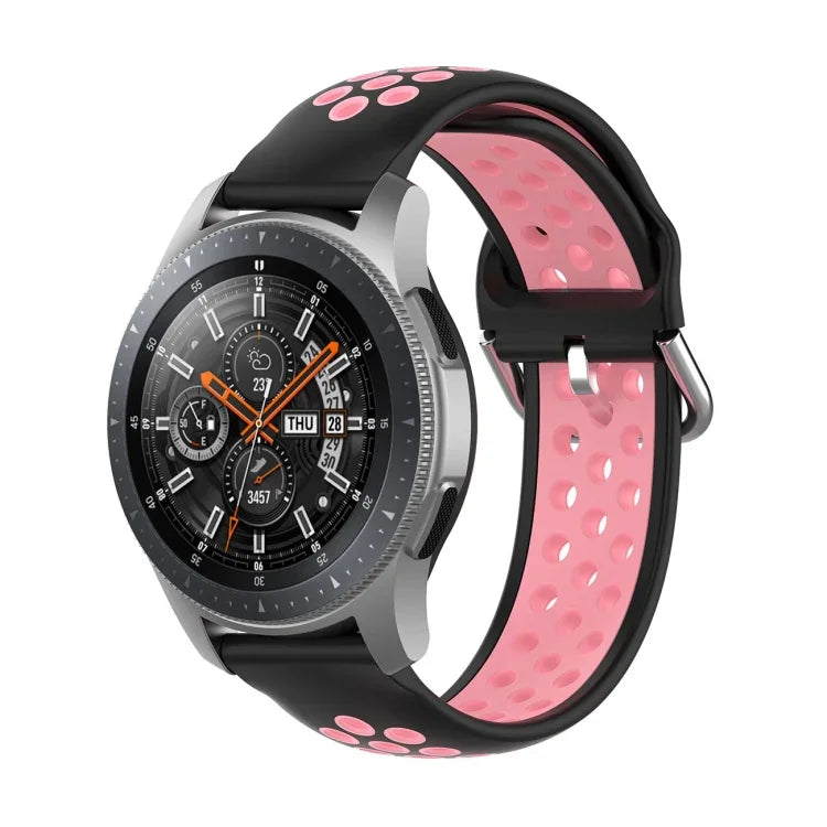 Pulseira de Substituição Desportiva Bicolor de Silicone Universal, Para Samsung Galaxy Watch 46mm / Gear S3, Para Huawei Watch GT2 / Honor Magic Watch 2 46mm