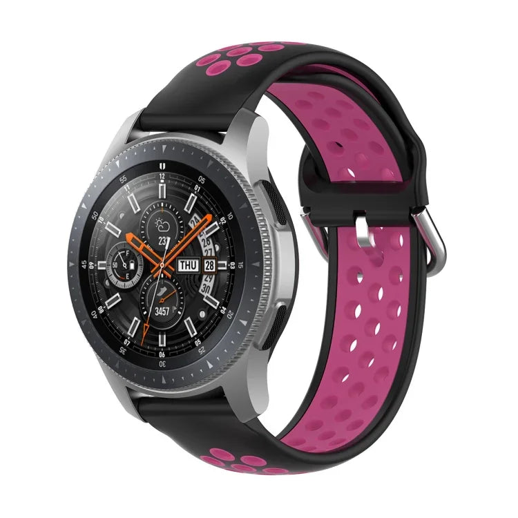 Pulseira de Substituição Desportiva Bicolor de Silicone Universal, Para Samsung Galaxy Watch 46mm / Gear S3, Para Huawei Watch GT2 / Honor Magic Watch 2 46mm