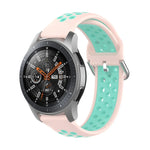 Pulseira de Substituição Desportiva Bicolor de Silicone Universal, Para Samsung Galaxy Watch 46mm / Gear S3, Para Huawei Watch GT2 / Honor Magic Watch 2 46mm