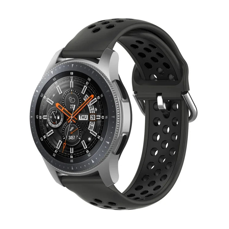 Pulseira de Substituição Desportiva Bicolor de Silicone Universal, Para Samsung Galaxy Watch 46mm / Gear S3, Para Huawei Watch GT2 / Honor Magic Watch 2 46mm