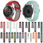 Pulseira de Substituição Desportiva Bicolor de Silicone Universal, Para Samsung Galaxy Watch 46mm / Gear S3, Para Huawei Watch GT2 / Honor Magic Watch 2 46mm