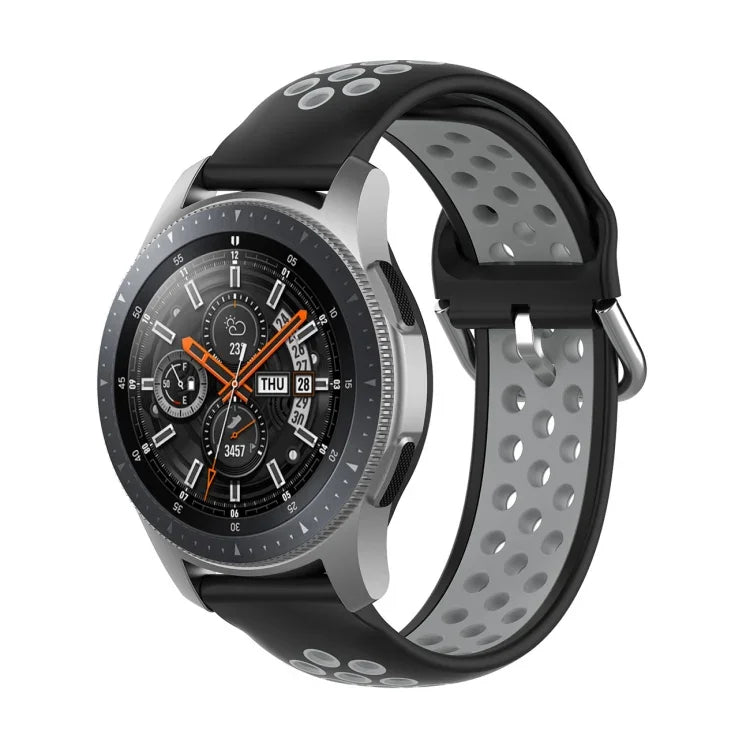 Pulseira de Substituição Desportiva Bicolor de Silicone Universal, Para Samsung Galaxy Watch 46mm / Gear S3, Para Huawei Watch GT2 / Honor Magic Watch 2 46mm
