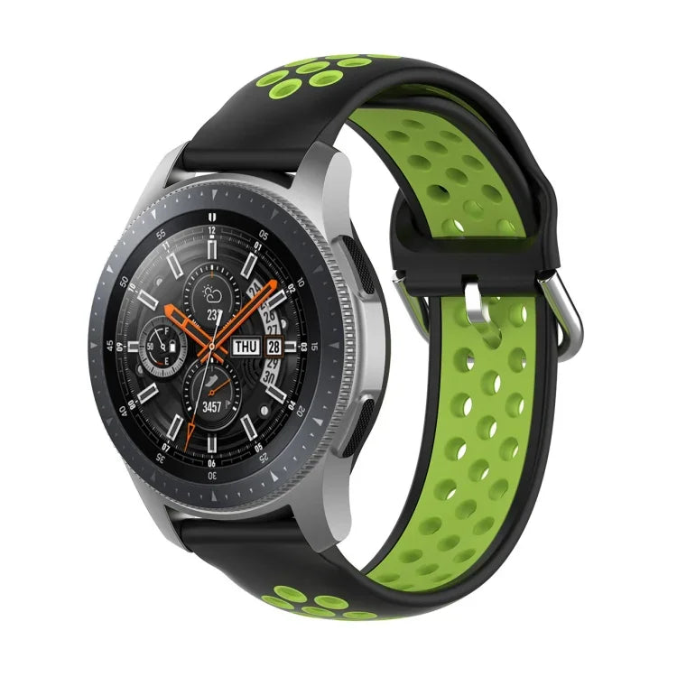 Pulseira de Substituição Desportiva Bicolor de Silicone Universal, Para Samsung Galaxy Watch 46mm / Gear S3, Para Huawei Watch GT2 / Honor Magic Watch 2 46mm