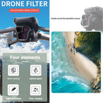 Filtro de Lente JSR GB 8 em 1 CPL ND8 ND16 ND32 ND64 STAR ND1000 NIGHT, 8 em 1 Para DJI Mavic 3 Pro