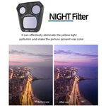 Filtro de Lente JSR GB 8 em 1 CPL ND8 ND16 ND32 ND64 STAR ND1000 NIGHT, 8 em 1 Para DJI Mavic 3 Pro