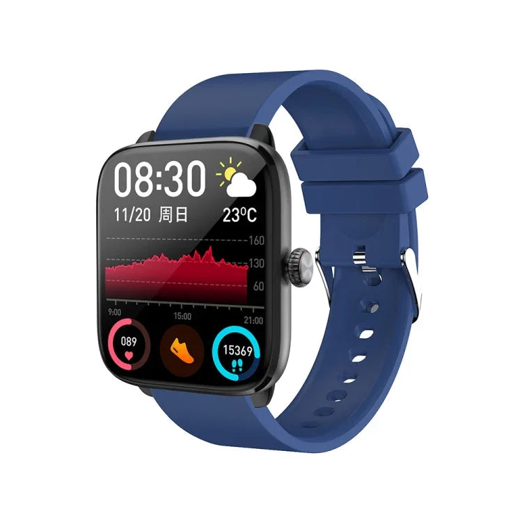 Relógio Inteligente T20 com Ecrã de 1,96 polegadas, IP67 à Prova de Água e Correia de Silicone, Suporta Chamadas Bluetooth em Modo Duplo / Monitorização de Frequência Cardíaca