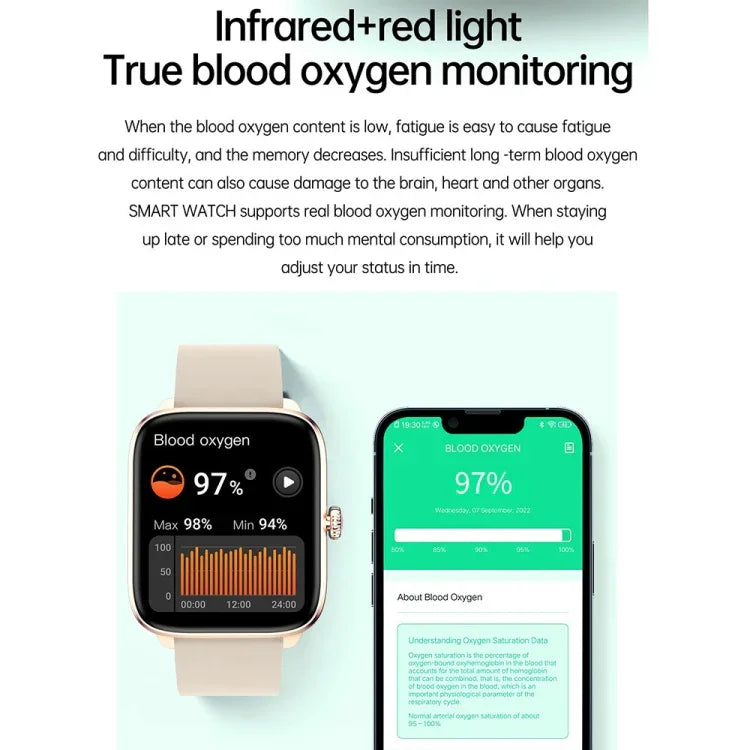 Relógio Inteligente T20 com Ecrã de 1,96 polegadas, IP67 à Prova de Água e Correia de Silicone, Suporta Chamadas Bluetooth em Modo Duplo / Monitorização de Frequência Cardíaca