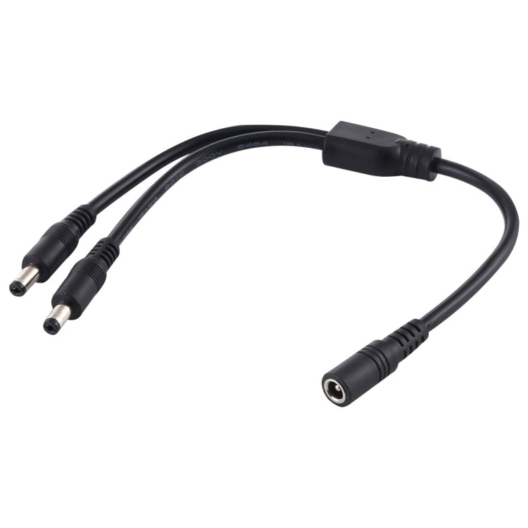 Adaptador Divisor de Energia DC Plug Fêmea para Macho 5.5 x 2.1mm, Cabo de Energia, 30cm, 70cm