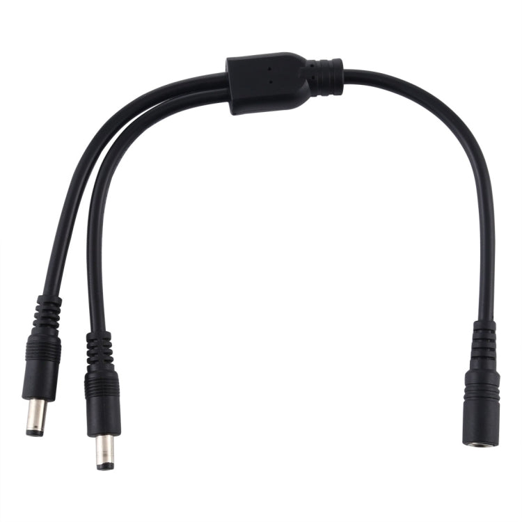 Adaptador Divisor de Energia DC Plug Fêmea para Macho 5.5 x 2.1mm, Cabo de Energia, 30cm, 70cm