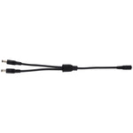 Adaptador Divisor de Energia DC Plug Fêmea para Macho 5.5 x 2.1mm, Cabo de Energia, 30cm, 70cm