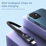 YESIDO CA107 1.2m 2.4A USB-C / Type-C para 8 Pinos Cabo de Dados de Carregamento OD0.6, CA107