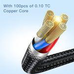 YESIDO CA107 1.2m 2.4A USB-C / Type-C para 8 Pinos Cabo de Dados de Carregamento OD0.6, CA107