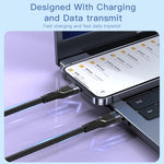 YESIDO CA107 1.2m 2.4A USB-C / Type-C para 8 Pinos Cabo de Dados de Carregamento OD0.6, CA107