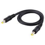 Cabo Adaptador Conector DC Plug Macho para Macho 5.5 x 2.5mm, 50cm, 1m, 1.5m