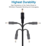Cabo de Extensão de Energia DC Plug Fêmea para Macho 5.5 x 2.1mm, 1m, 1.5m, 3m, 5m, 10m