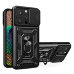 Capa de telemóvel TPU+PC com design de tampa deslizante para câmara, para iPhone 16 Pro, para iPhone 16 Plus, para iPhone 16, para iPhone 15 Pro