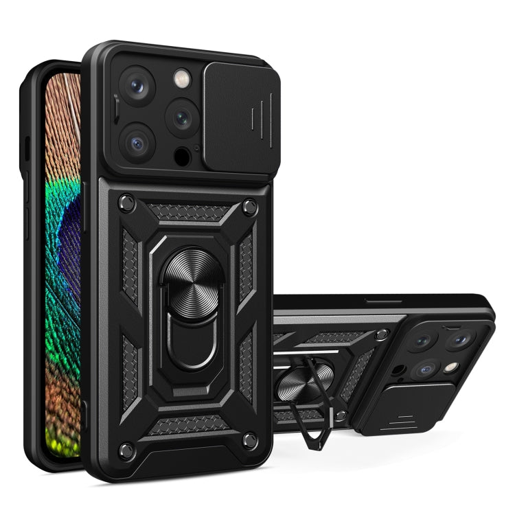 Capa de telemóvel TPU+PC com design de tampa deslizante para câmara, para iPhone 16 Pro, para iPhone 16 Plus, para iPhone 16, para iPhone 15 Pro