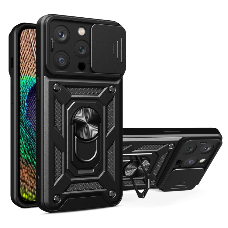 Capa de telemóvel TPU+PC com design de tampa deslizante para câmara, para iPhone 16 Pro, para iPhone 16 Plus, para iPhone 16, para iPhone 15 Pro