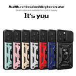 Capa de telemóvel TPU+PC com design de tampa deslizante para câmara, para iPhone 16 Pro, para iPhone 16 Plus, para iPhone 16, para iPhone 15 Pro