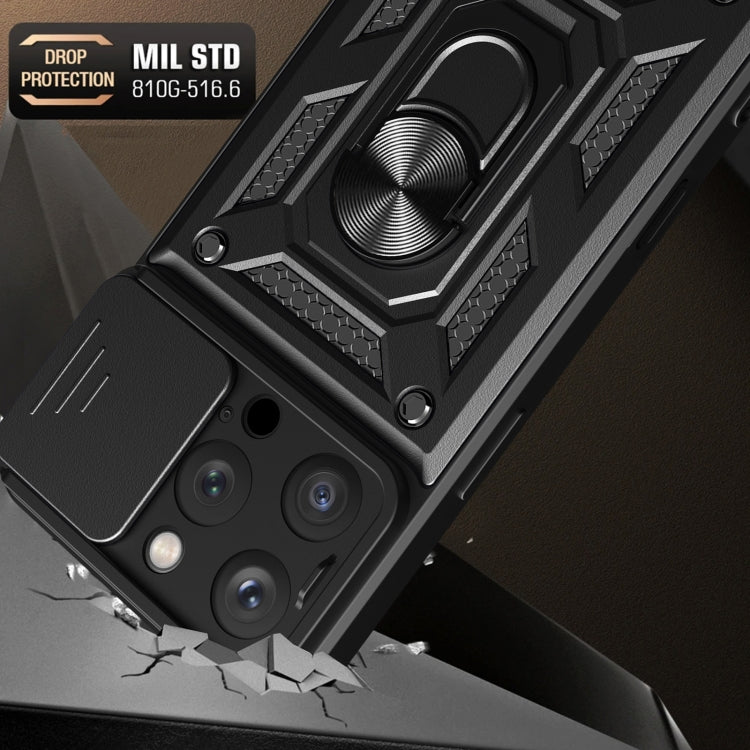 Capa de telemóvel TPU+PC com design de tampa deslizante para câmara, para iPhone 16 Pro, para iPhone 16 Plus, para iPhone 16, para iPhone 15 Pro