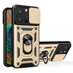 Capa de telemóvel TPU+PC com design de tampa deslizante para câmara, para iPhone 16 Pro, para iPhone 16 Plus, para iPhone 16, para iPhone 15 Pro