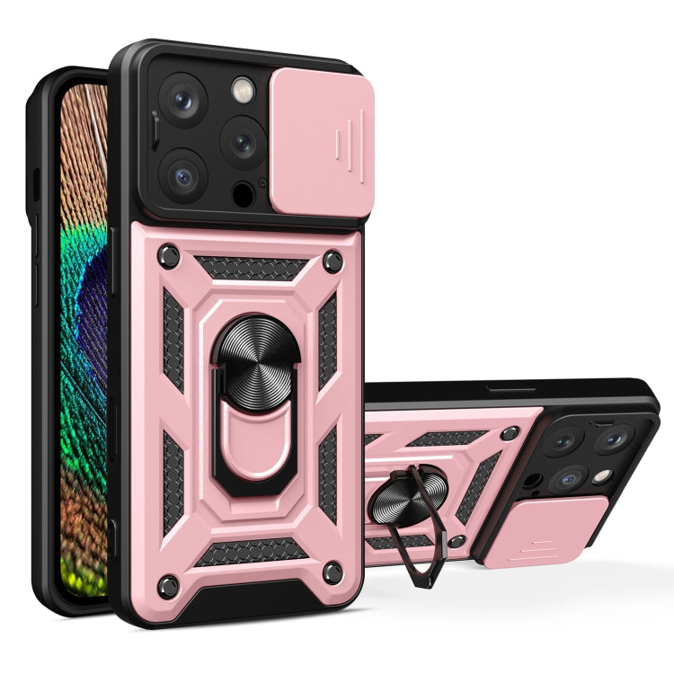 Capa de telemóvel TPU+PC com design de tampa deslizante para câmara, para iPhone 16 Pro, para iPhone 16 Plus, para iPhone 16, para iPhone 15 Pro