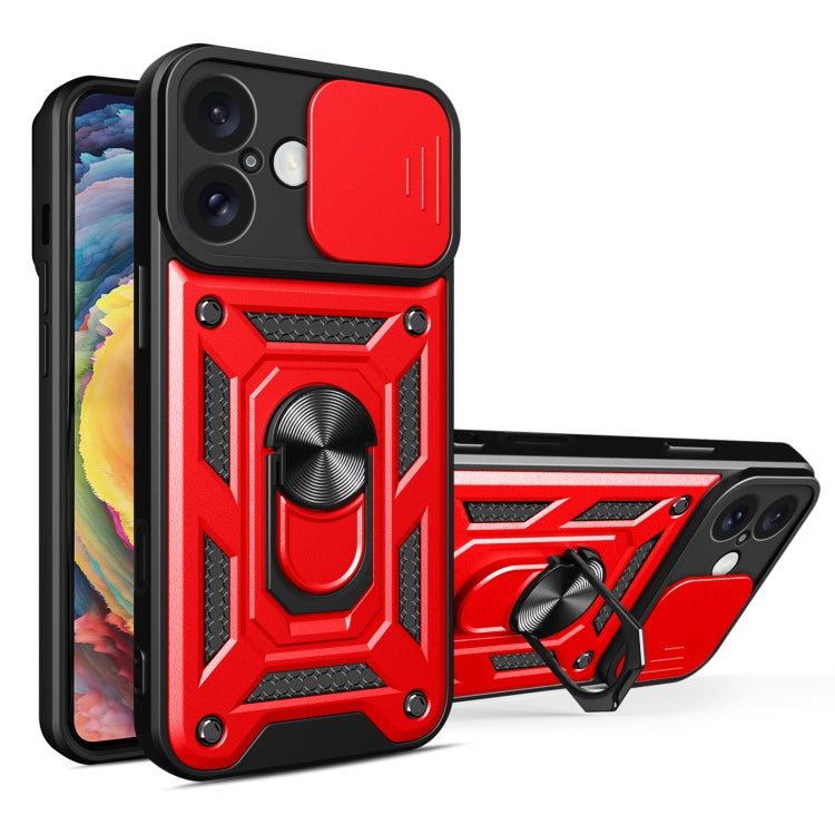 Capa de telemóvel TPU+PC com design de tampa deslizante para câmara, para iPhone 16 Pro, para iPhone 16 Plus, para iPhone 16, para iPhone 15 Pro