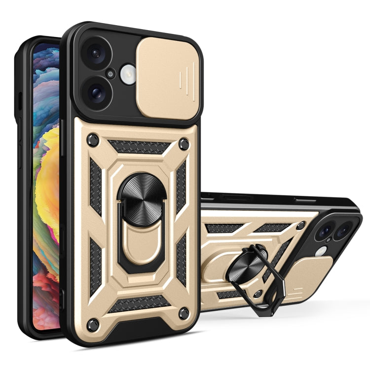 Capa de telemóvel TPU+PC com design de tampa deslizante para câmara, para iPhone 16 Pro, para iPhone 16 Plus, para iPhone 16, para iPhone 15 Pro