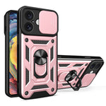 Capa de telemóvel TPU+PC com design de tampa deslizante para câmara, para iPhone 16 Pro, para iPhone 16 Plus, para iPhone 16, para iPhone 15 Pro