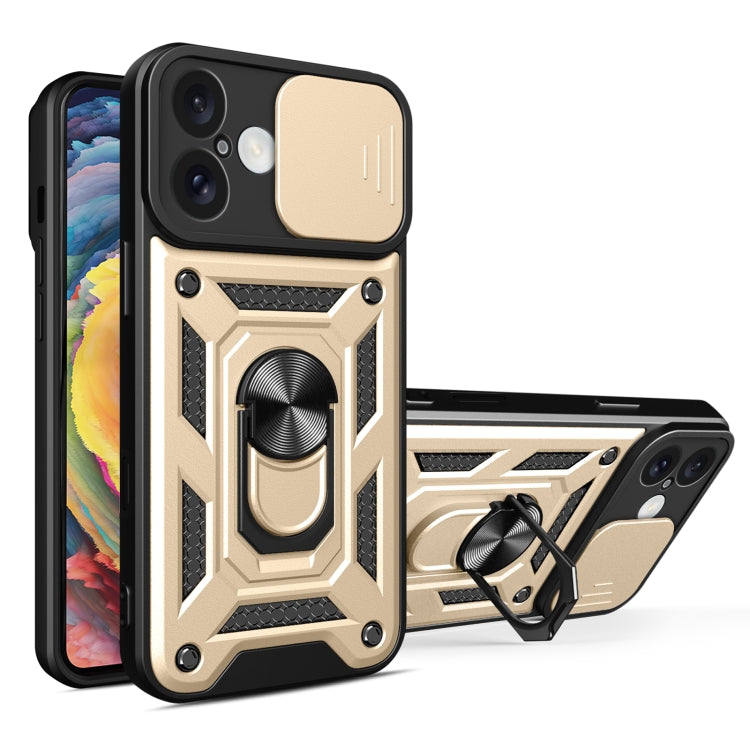 Capa de telemóvel TPU+PC com design de tampa deslizante para câmara, para iPhone 16 Pro, para iPhone 16 Plus, para iPhone 16, para iPhone 15 Pro