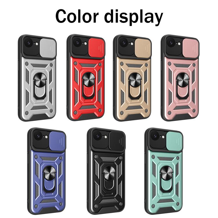Capa de telemóvel TPU+PC com design de tampa deslizante para câmara, para iPhone 17e / 16e, para iPhone 17 Pro Max, para iPhone 17 Pro, para iPhone 17, para iPhone Air, para iPhone 16 Pro Max