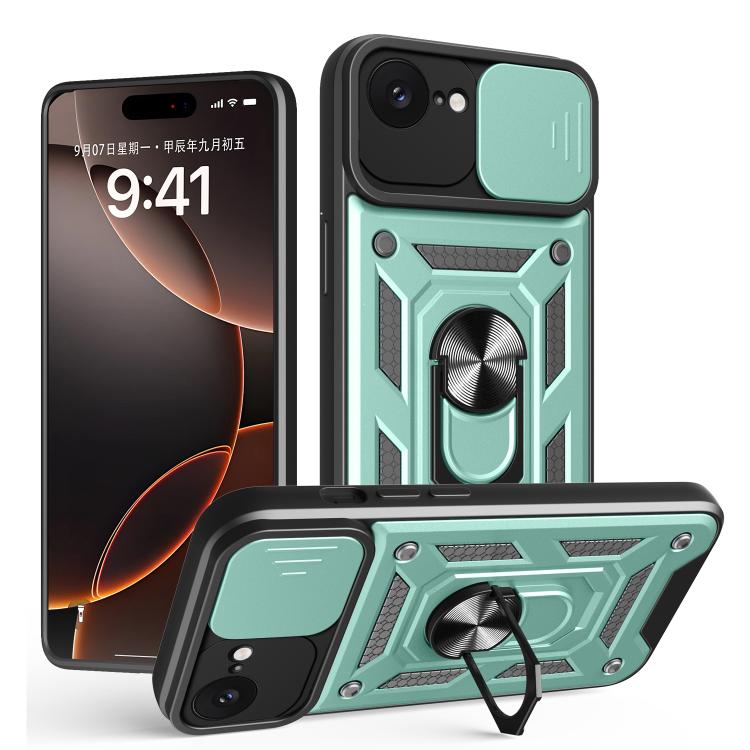 Capa de telemóvel TPU+PC com design de tampa deslizante para câmara, para iPhone 17e / 16e, para iPhone 17 Pro Max, para iPhone 17 Pro, para iPhone 17, para iPhone Air, para iPhone 16 Pro Max