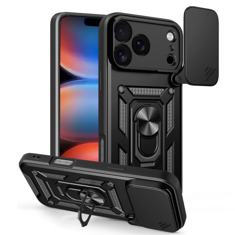 Capa de telemóvel TPU+PC com design de tampa deslizante para câmara, para iPhone 17e / 16e, para iPhone 17 Pro Max, para iPhone 17 Pro, para iPhone 17, para iPhone Air, para iPhone 16 Pro Max