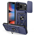 Capa de telemóvel TPU+PC com design de tampa deslizante para câmara, para iPhone 17e / 16e, para iPhone 17 Pro Max, para iPhone 17 Pro, para iPhone 17, para iPhone Air, para iPhone 16 Pro Max