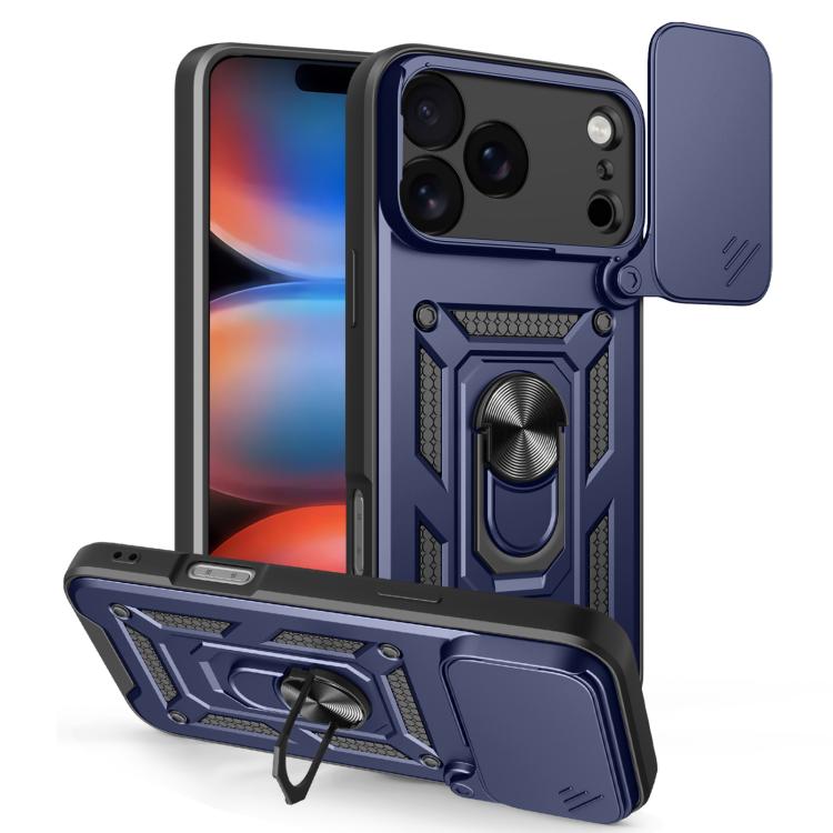 Capa de telemóvel TPU+PC com design de tampa deslizante para câmara, para iPhone 17e / 16e, para iPhone 17 Pro Max, para iPhone 17 Pro, para iPhone 17, para iPhone Air, para iPhone 16 Pro Max