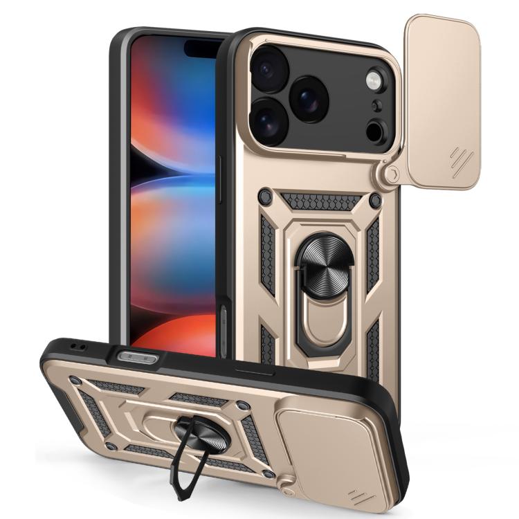 Capa de telemóvel TPU+PC com design de tampa deslizante para câmara, para iPhone 17e / 16e, para iPhone 17 Pro Max, para iPhone 17 Pro, para iPhone 17, para iPhone Air, para iPhone 16 Pro Max