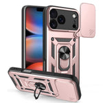 Capa de telemóvel TPU+PC com design de tampa deslizante para câmara, para iPhone 17e / 16e, para iPhone 17 Pro Max, para iPhone 17 Pro, para iPhone 17, para iPhone Air, para iPhone 16 Pro Max