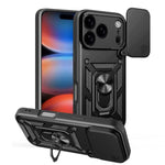 Capa de telemóvel TPU+PC com design de tampa deslizante para câmara, para iPhone 17e / 16e, para iPhone 17 Pro Max, para iPhone 17 Pro, para iPhone 17, para iPhone Air, para iPhone 16 Pro Max