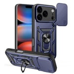 Capa de telemóvel TPU+PC com design de tampa deslizante para câmara, para iPhone 17e / 16e, para iPhone 17 Pro Max, para iPhone 17 Pro, para iPhone 17, para iPhone Air, para iPhone 16 Pro Max