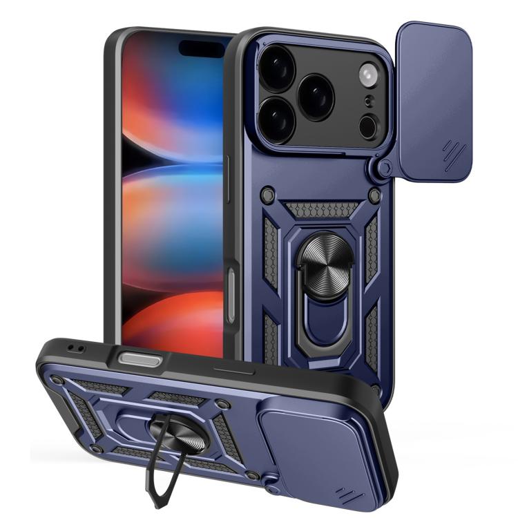 Capa de telemóvel TPU+PC com design de tampa deslizante para câmara, para iPhone 17e / 16e, para iPhone 17 Pro Max, para iPhone 17 Pro, para iPhone 17, para iPhone Air, para iPhone 16 Pro Max