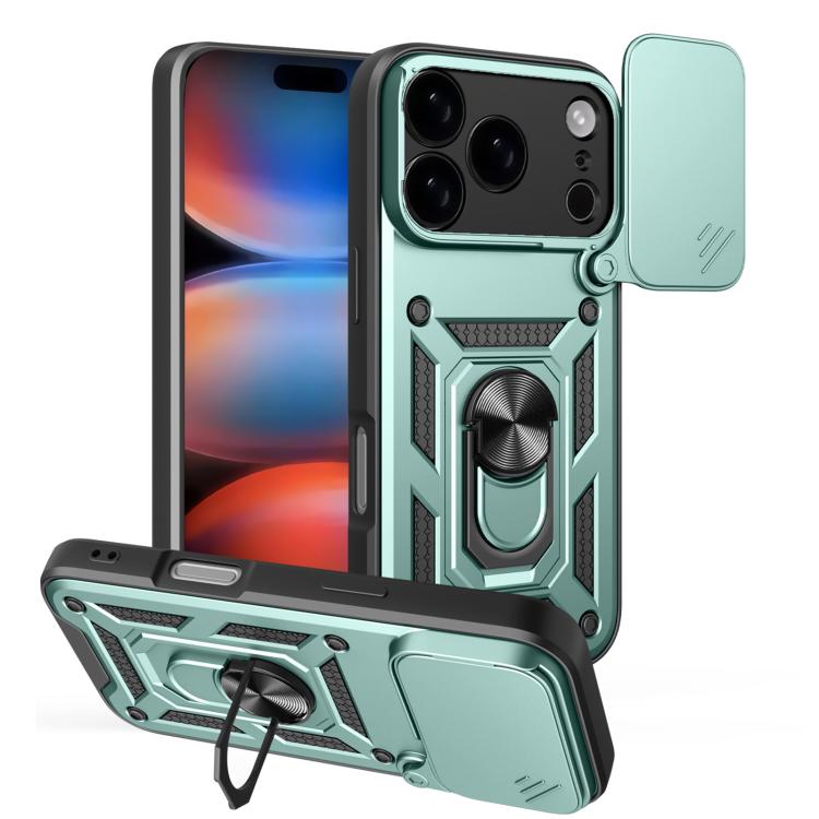 Capa de telemóvel TPU+PC com design de tampa deslizante para câmara, para iPhone 17e / 16e, para iPhone 17 Pro Max, para iPhone 17 Pro, para iPhone 17, para iPhone Air, para iPhone 16 Pro Max